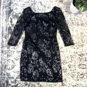 Adrienna Papell Sequence Cocktail Dress